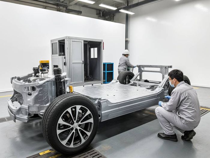 汽车底盘框架无损探伤