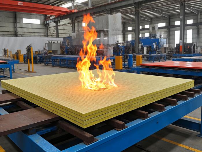 防火硅酸铝纤维板防火等级测试