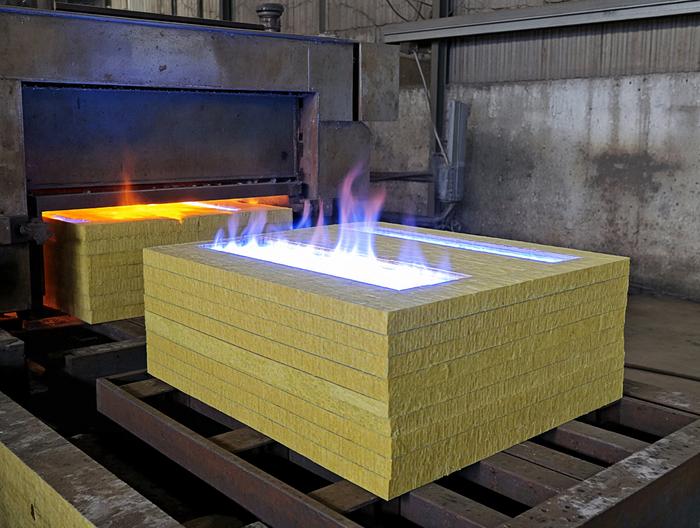 防火岩棉板防火等级测试