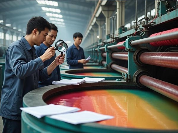 纺织厂织物染色不均问题检测分析