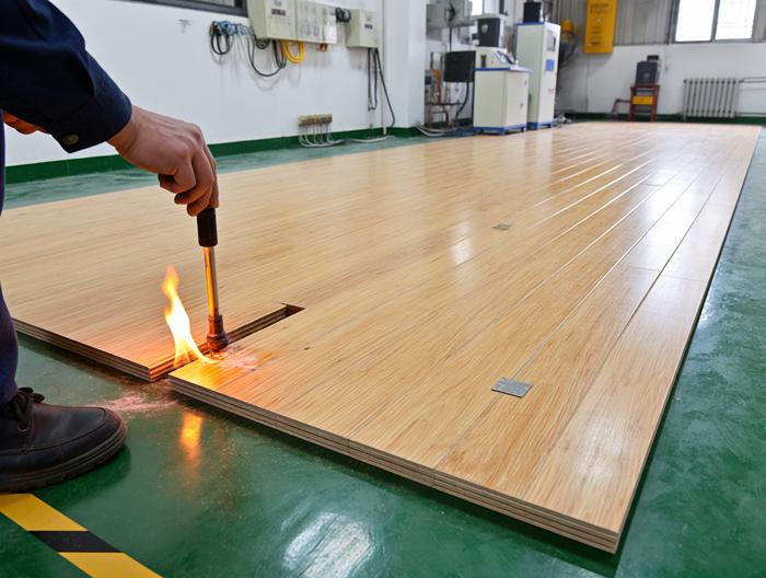 竹木地板防火等级测试