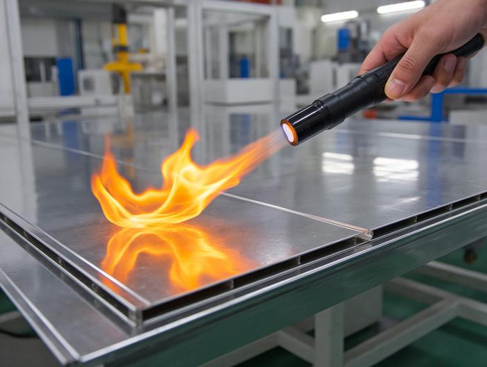 防火铝塑复合板防火等级测试