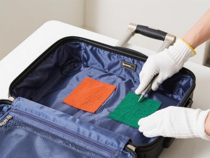 行李箱内衬色牢度测试