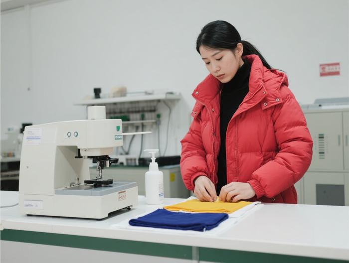 羽绒服色牢度测试