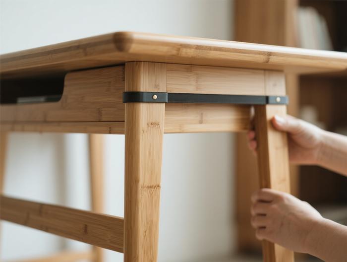 竹制书桌稳定性验证