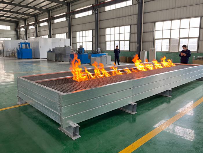 防火铝格栅防火等级测试