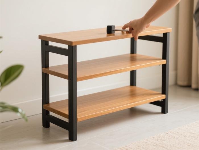 落地鞋架稳定性验证