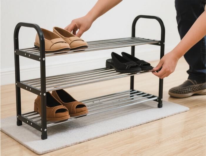 铁艺鞋架稳定性验证